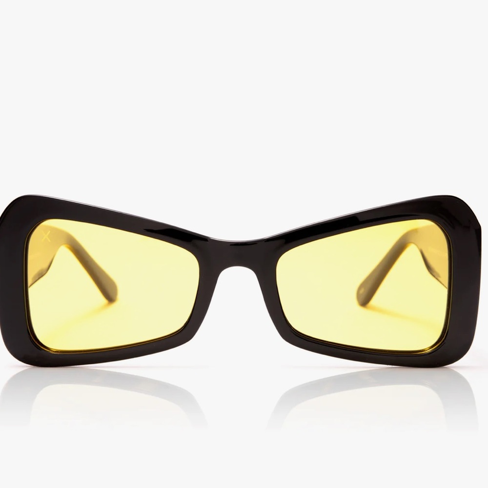 Kali Uchis x dime optics black& yellow sunglasses